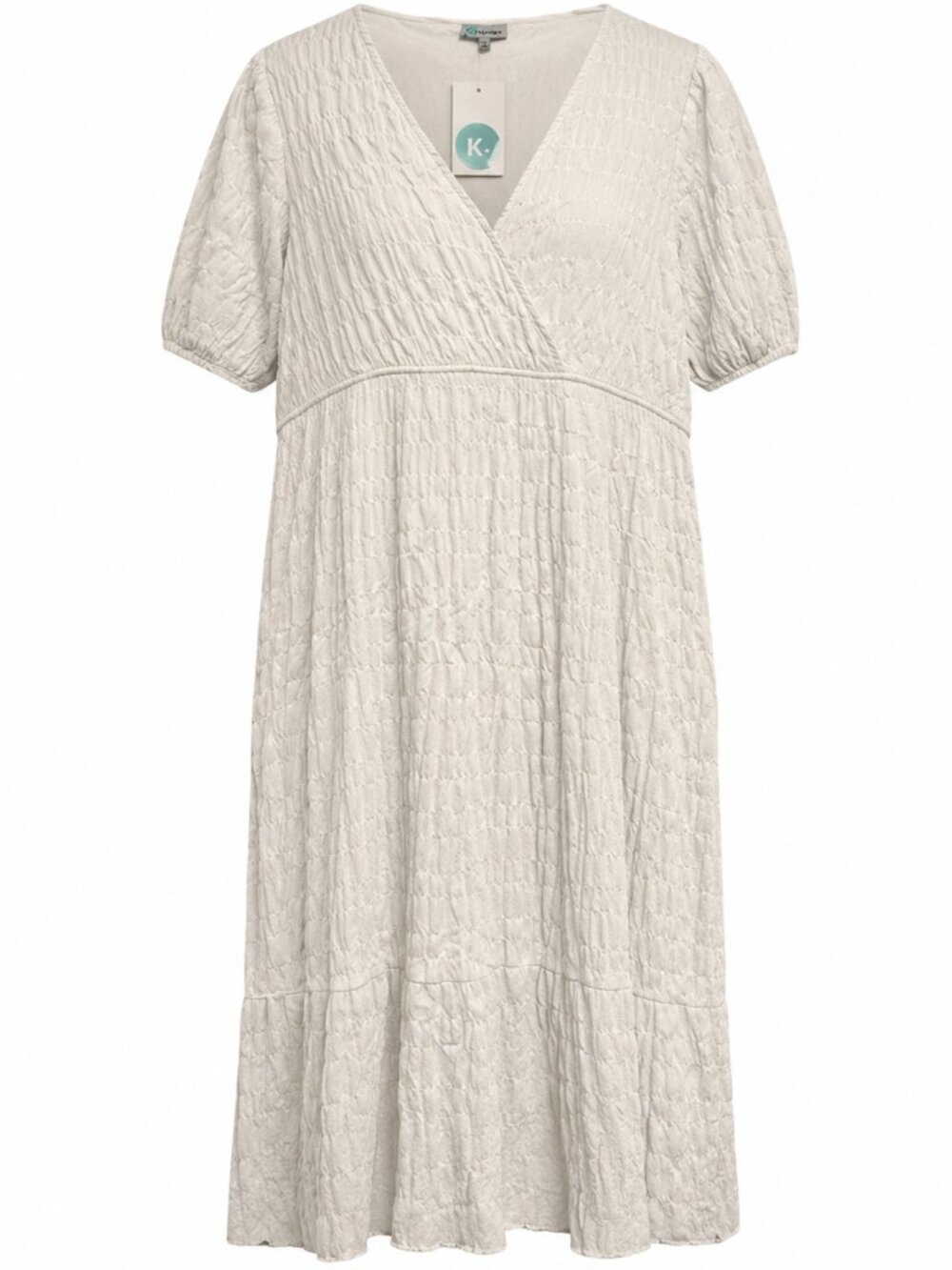 Kervology White Gauze Textured Women's Dress NWT